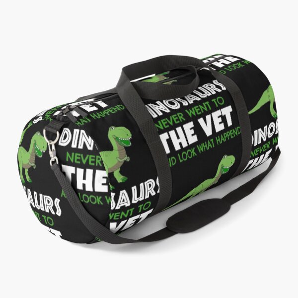Dinosaurs Never Went to the Vet Funny Veterinary Shirt Premium T-Shirt Duffle Bag