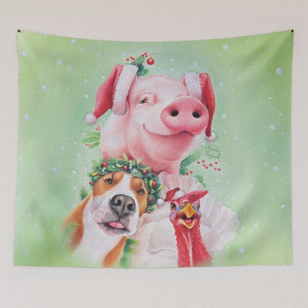 Item preview, Happy vegan Xmas by Maria Tiqwah designed and sold by Maria Tiqwah.