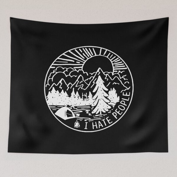 Item preview, I Hate People Funny Camping Lovers designed and sold by AwesomeTees1996.