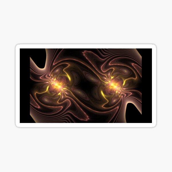 abstract fractal design Sticker
