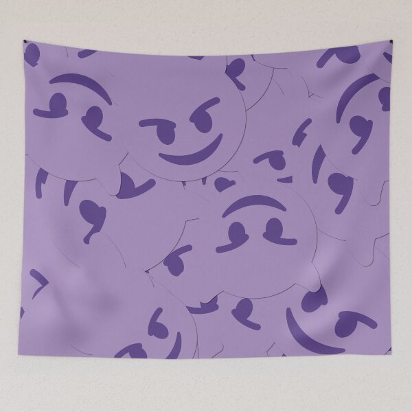 Item preview, Smiling Face With Horns designed and sold by Stitchmoji.