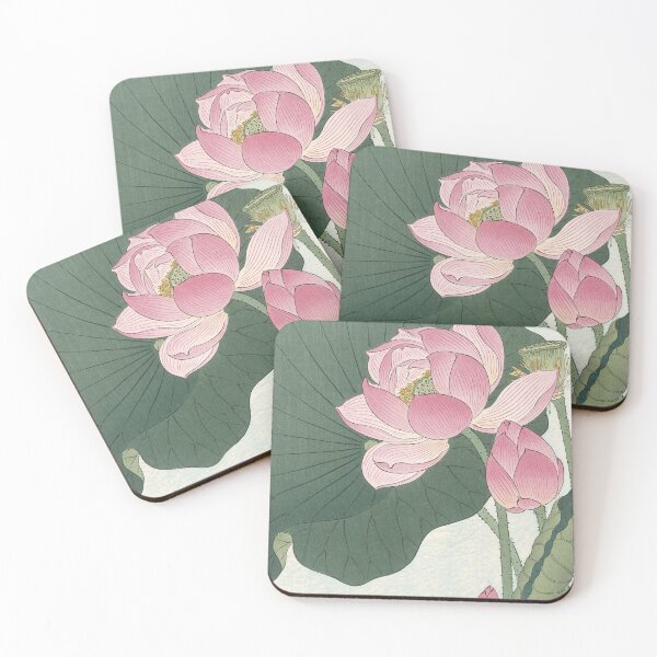 Item preview, Lotus Flower - Japanese Block Print designed and sold by Vintage Wall Art.