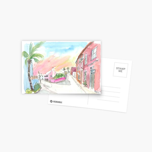 Item preview, Sunny Bermuda Street Scene In St George's designed and sold by artshop77.