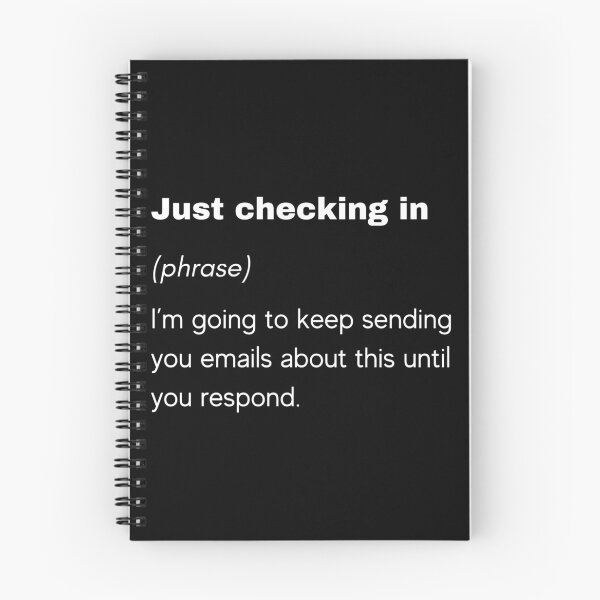 Item preview, Just Checking In funny email designed and sold by TrendingTees4u.