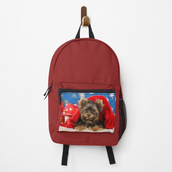 Item preview, Yorkshire Terrier puppy wishes a Merry Christmas dog design designed and sold by Toffy2222.