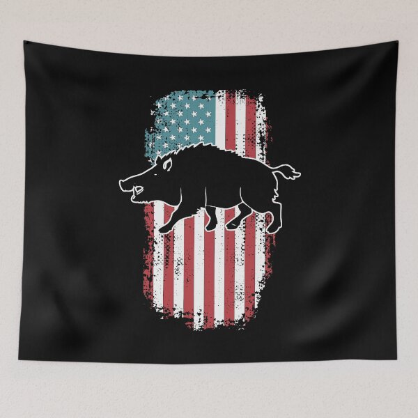 Item preview, Boar Hunting American Flag Hog Hunter  designed and sold by Vanover Designs.