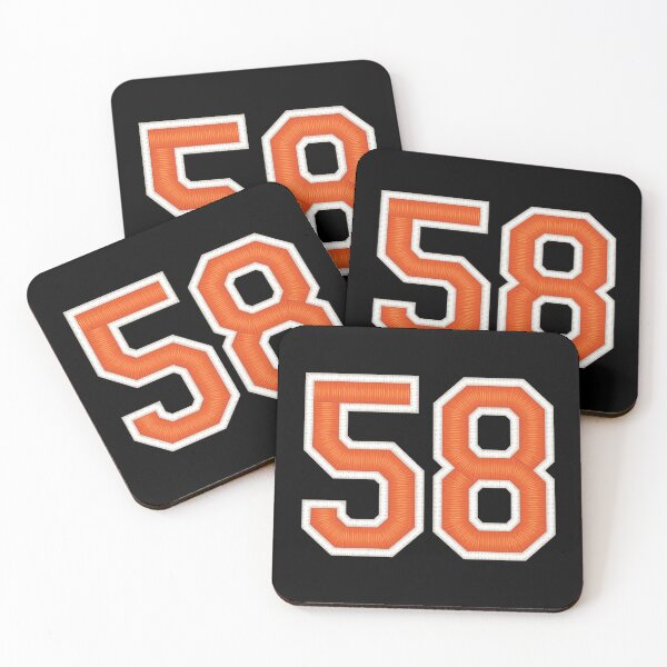 Item preview, Sports Number 58 Jersey fifty-eight Orange designed and sold by elhefe.