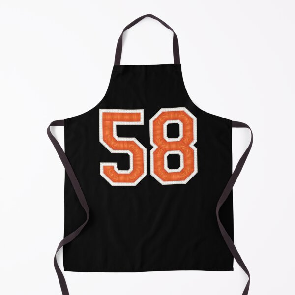 Item preview, Sports Number 58 Jersey fifty-eight Orange designed and sold by elhefe.