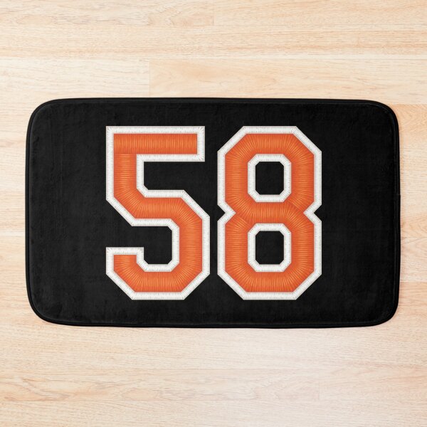 Item preview, Sports Number 58 Jersey fifty-eight Orange designed and sold by elhefe.