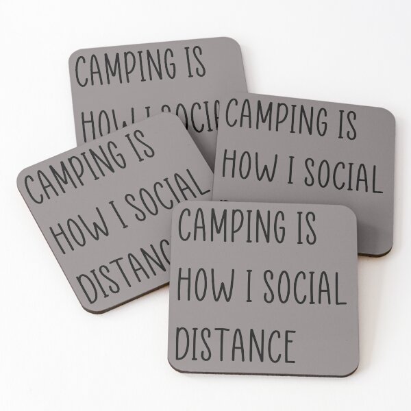 Item preview, Camping is how I social Distance  designed and sold by Rugger8.