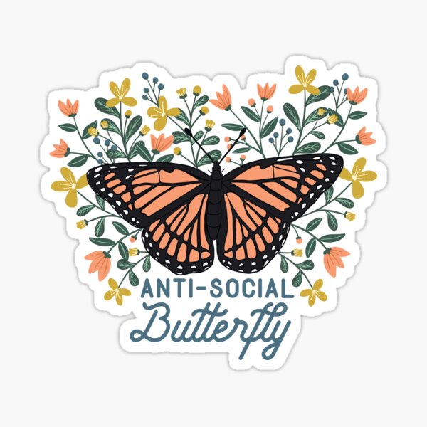 Item preview, Antisozialer Schmetterling designed and sold by Heathermwiggs.