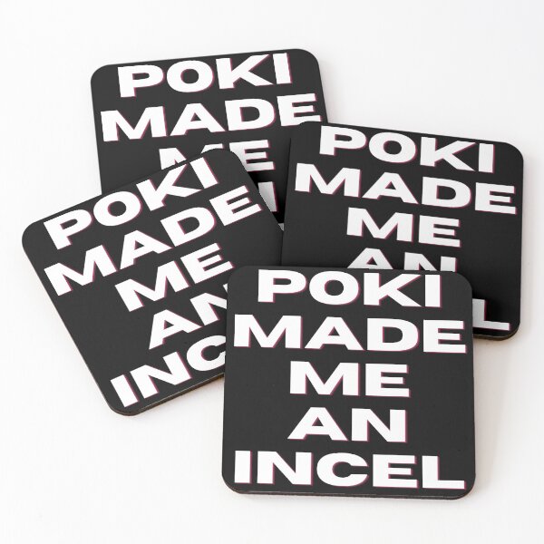 Item preview, Poki Made Me An Incel (White) designed and sold by Kadeda.