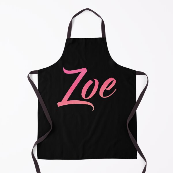 Item preview, Zoe girls name pink watercolor type design designed and sold by ComicKitsch.