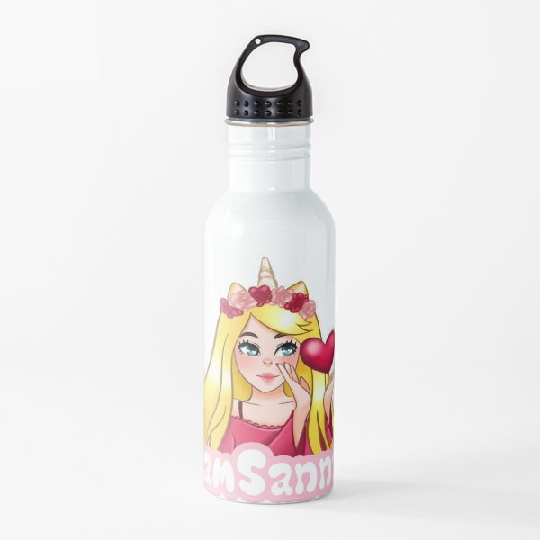 iamSanna Loves Unicorns SKY BLUE Water Bottle