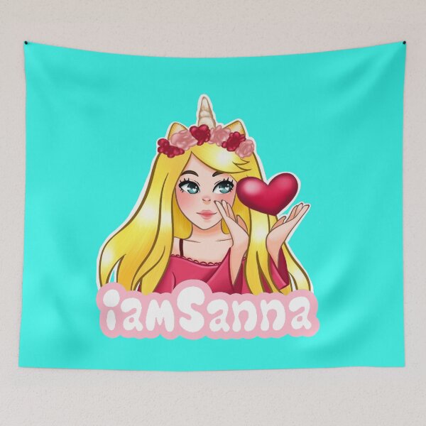 Item preview, iamSanna Loves Unicorns SKY BLUE designed and sold by Totkisha1.