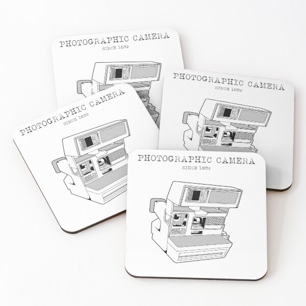 Item preview, PHOTOGRAPHIC CAMERA black version T-Shirt / Photography Film Lens Vintage T-Shirt Lineart designed and sold by leepianti.