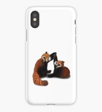 Red Panda Pair iPhone Case