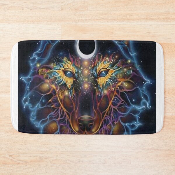 Item preview, wolf depiction with stars designed and sold by 42youbest.