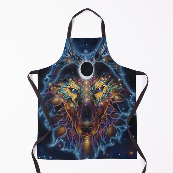 Item preview, wolf depiction with stars designed and sold by 42youbest.