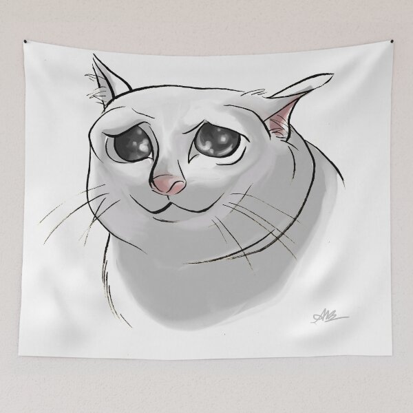Item preview, Sad Meme Cat designed and sold by AlexBowman314.