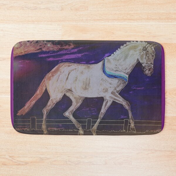 Item preview, Troting horse perlino warmblood painting designed and sold by horseaddicted.