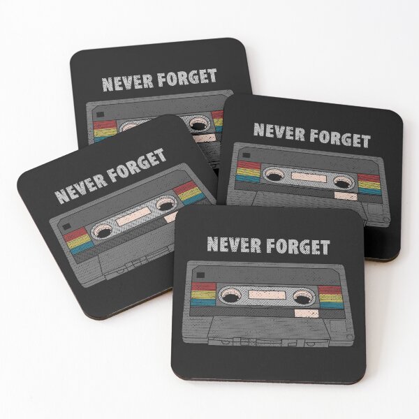 Item preview, NEVER FORGET cassette tape mixtape old retro music designed and sold by leepianti.