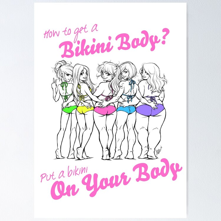 How to get a bikini body? Sticker