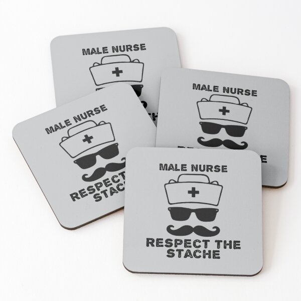 Item preview, Respect the Stache Male Nurse  MURSE funny shirt designed and sold by VeteranTees.