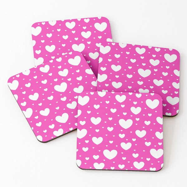 Item preview, White/PinkHearts Abstract Pattern designed and sold by Gevover.
