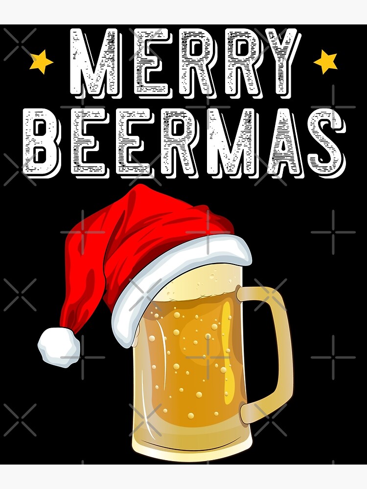 Póster «Cerveza de Navidad Feliz Beermas Equipo para beber» de ZNOVANNA