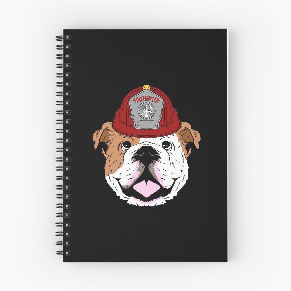 Item preview, Dog with firefighter helmet, firefighter gift designed and sold by tonstan.