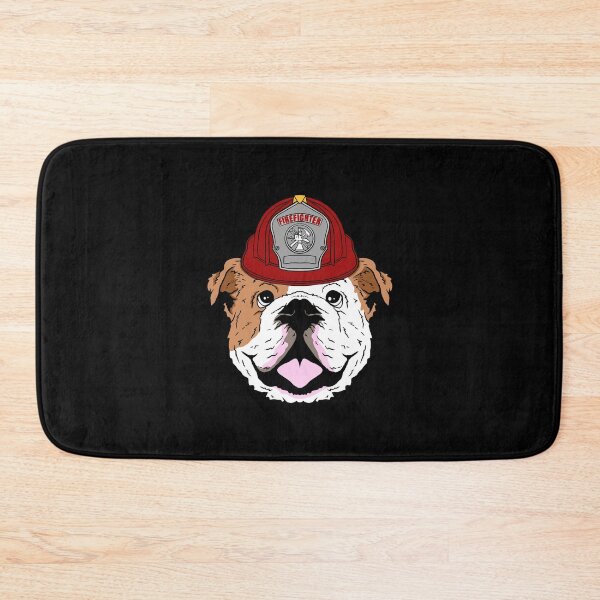 Item preview, Dog with firefighter helmet, firefighter gift designed and sold by tonstan.