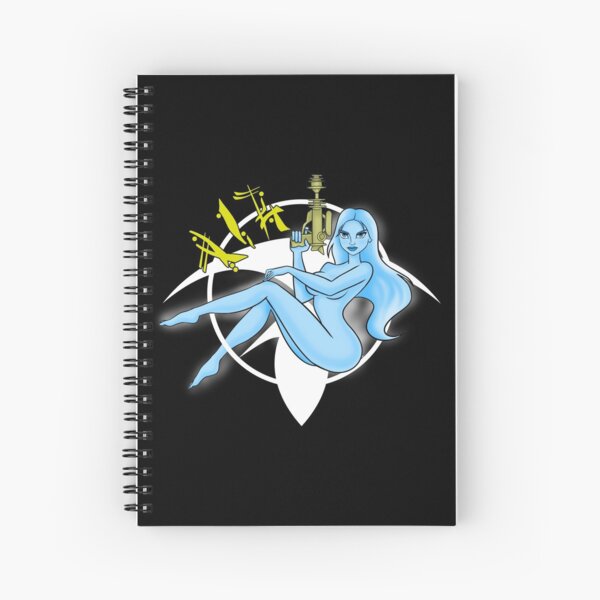 JIL NOSE ART FOR THE RENEGADE MERCHANT (FOR DARK COLORED BACKGROUNDS) Spiral Notebook