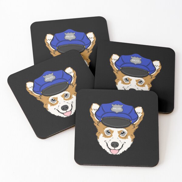 Item preview, Dog with police hat, police official gift designed and sold by tonstan.