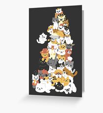 Katzenhaufen Grußkarte