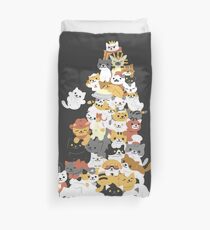 cat pile Duvet Cover