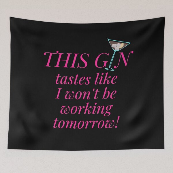 Item preview, Pink Gin Quote designed and sold by TrendyArtPrints.