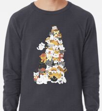 cat pile Lightweight Sweatshirt