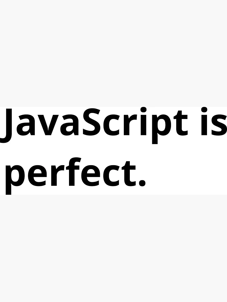 Imagen 3 de 3, Imán con la obra JavaScript es perfecto., diseñada y vendida por bheberer.