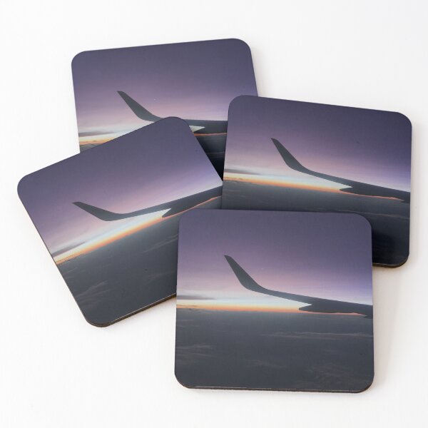 Item preview, Airplane Window Sunset photograph print designed and sold by lindsey788.