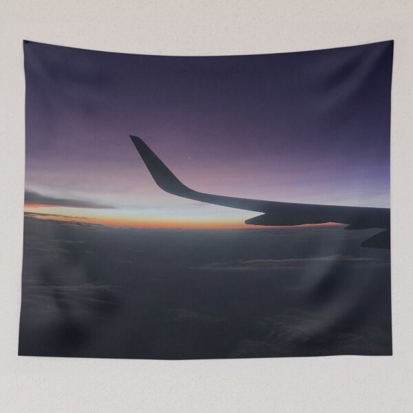 Item preview, Airplane Window Sunset photograph print designed and sold by lindsey788.