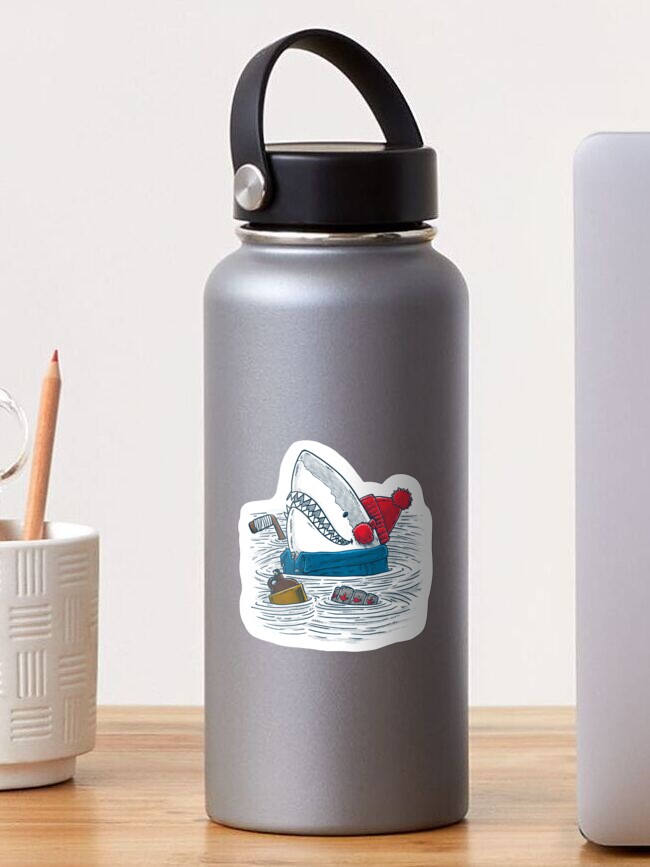 Thumbnail 1 of 3, Sticker, Great White North Shark designed and sold by nickv47.