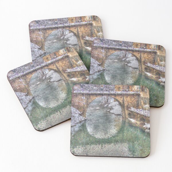 Item preview, Snowy Stone Bridge Over Water designed and sold by MathenaArt.