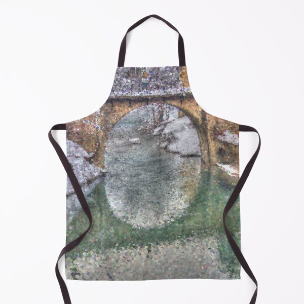 Item preview, Snowy Stone Bridge Over Water designed and sold by MathenaArt.