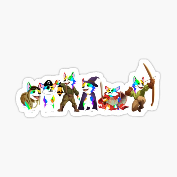 Corgi Adventurer Sticker