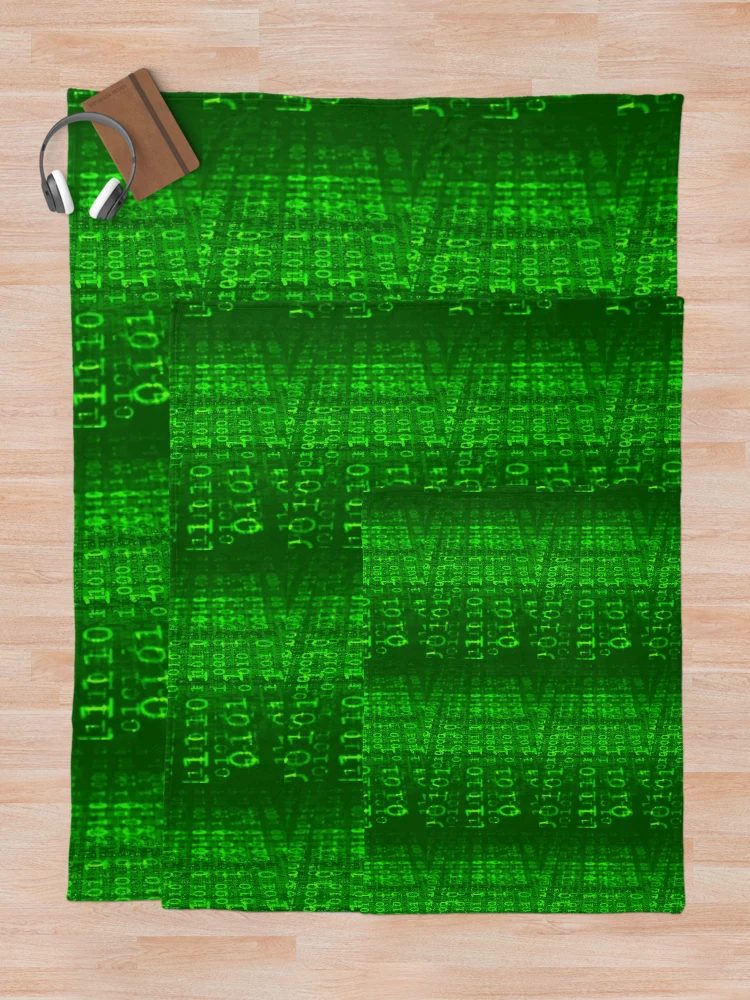 Thumbnail 5 of 6, Throw Blanket, Green Digitization Pattern Design designed and sold by Rell1970.