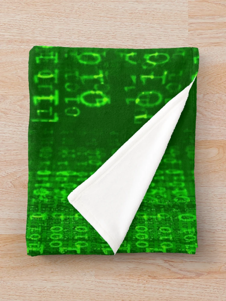 Thumbnail 3 of 6, Throw Blanket, Green Digitization Pattern Design designed and sold by Rell1970.
