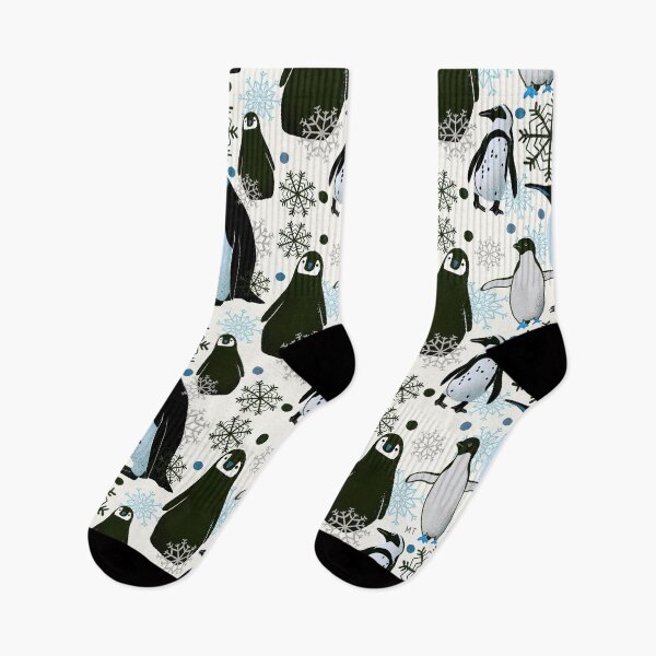 Item preview, Snowy Penguins - Blue designed and sold by monitdesign.
