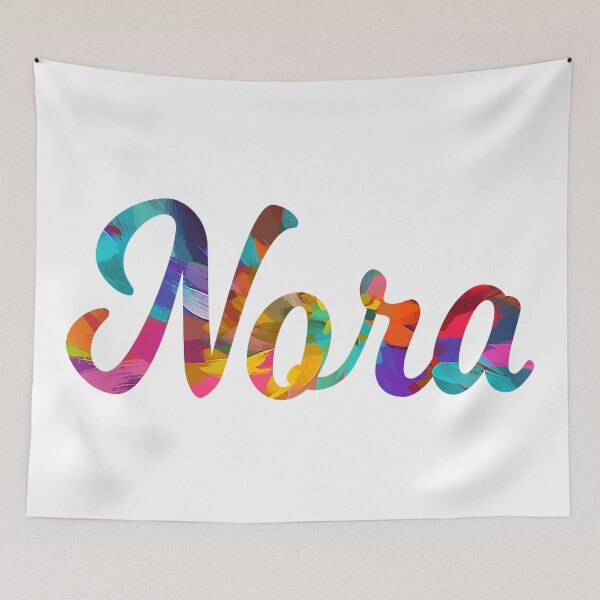 Item preview, Nora abstract painting girl's name designed and sold by ComicKitsch.