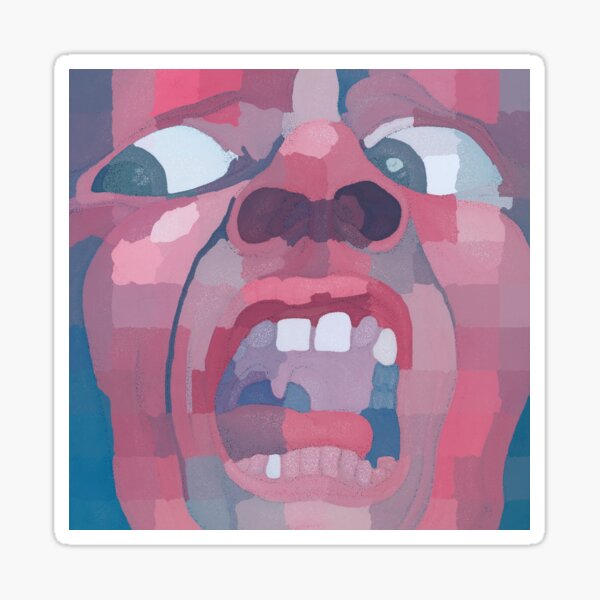 King Crimson - Dans la cour du roi cramoisi Sticker